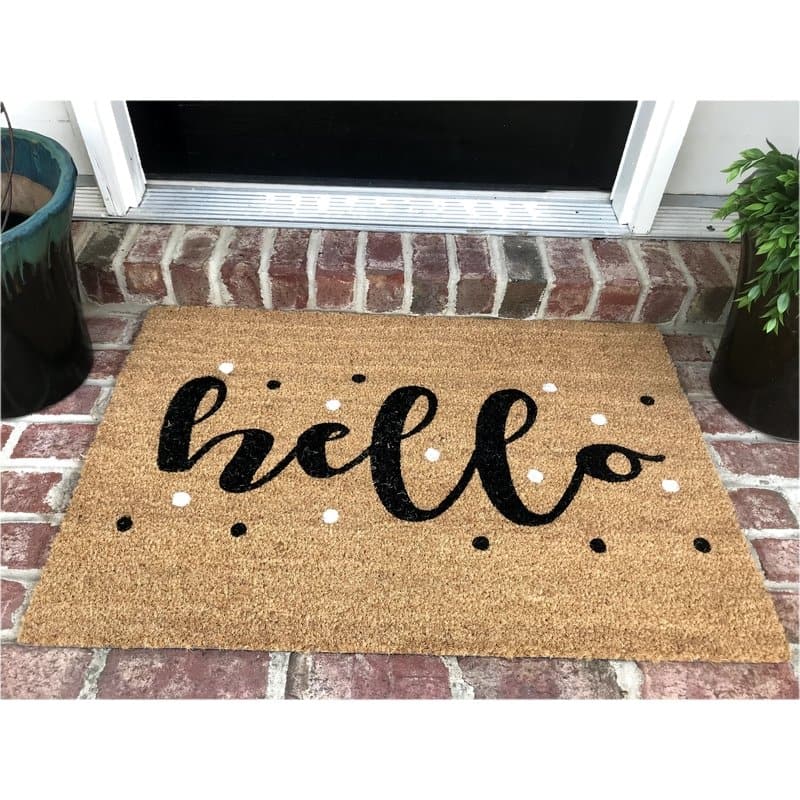 Welcome Door Mat: Hello! - HER Home Design Boutique