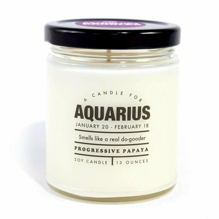 Whiskey River Zodiac Candle: Aquarius - HER Home Design Boutique