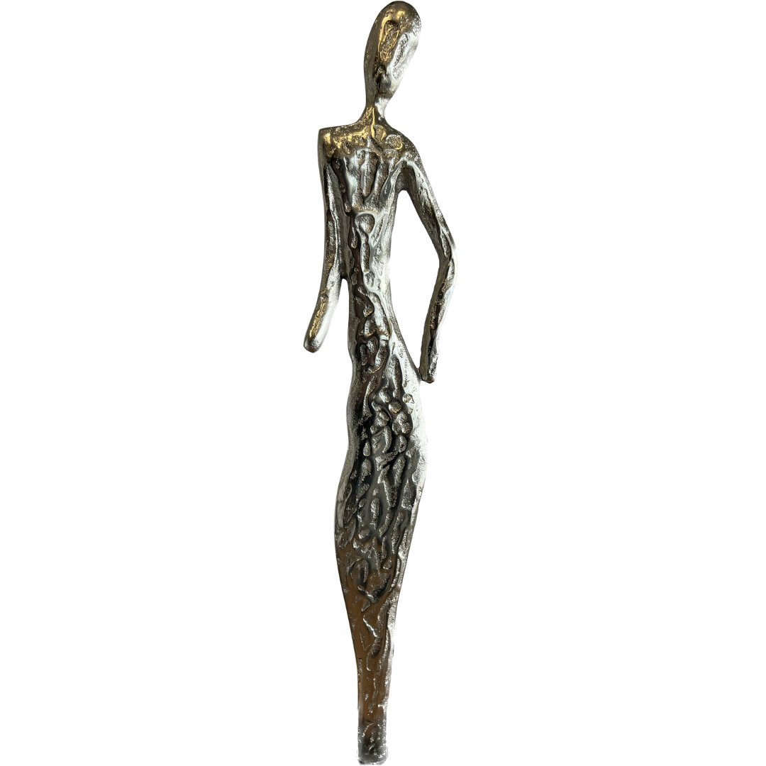 Woman Figurine Accessory in Gold with Black Base - HER Home Design Boutique