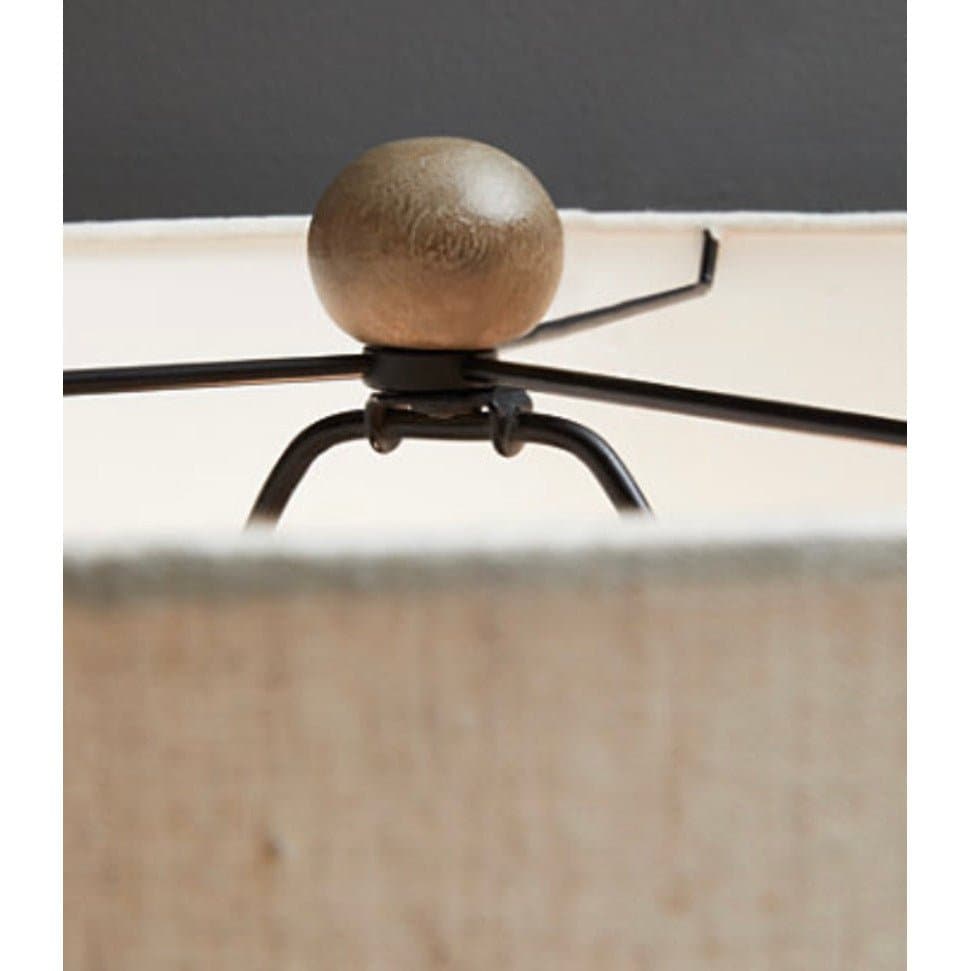 Wooden Floor Lamp with Tripod Legs - HER Home Design Boutique