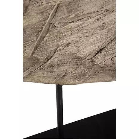 Wooden Sculpture in Antique White - HER Home Design Boutique