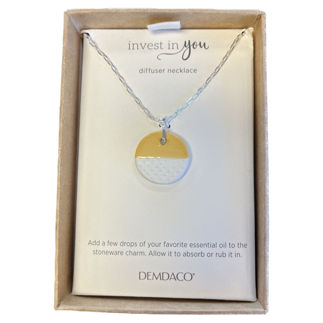 Yellow Aromatherapy Necklace - HER Home Design Boutique